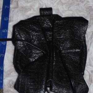 Vintage 80s Carlos Falchi Iconic Buffalo Butterfly Bag Waist Pouch Belt loop